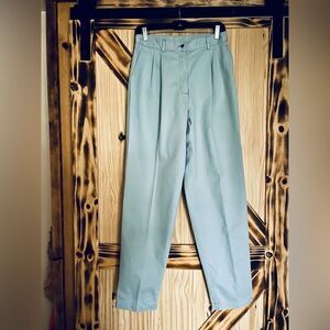 EUC LLBean Tall Pleated Trouser Blue 8/M/T